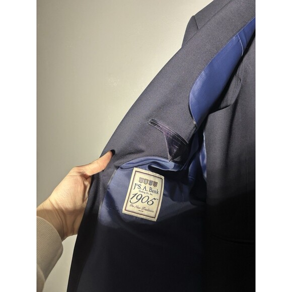Jos A Bank 1905 Suit Wool 3 Piece Suit Size 40R 34x30 - Picture 3 of 11